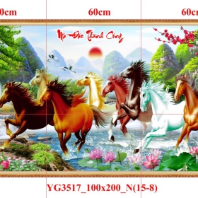 GẠCH TRANH MÃ ĐÁO THÀNH CÔNG - YG3517