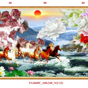 GẠCH TRANH MÃ ĐÁO THÀNH CÔNG - YG4660C