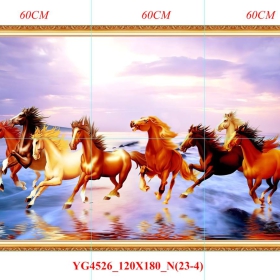 GẠCH TRANH MÃ ĐÁO THÀNH CÔNG - YG4526