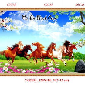 GẠCH TRANH MÃ ĐÁO THÀNH CÔNG - YG2691