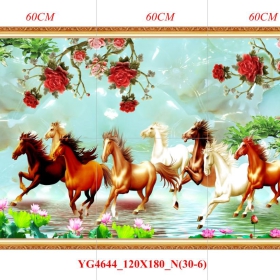 GẠCH TRANH MÃ ĐÁO THÀNH CÔNG - YG4644