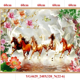 GẠCH TRANH MÃ ĐÁO THÀNH CÔNG - YG4629