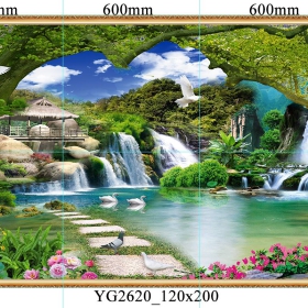 GẠCH TRANH SƠN THỦY HỮU TÌNH - YG2620