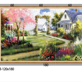 GẠCH TRANH THIÊN NHIÊN HOA CỎ - 143
