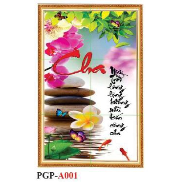 GẠCH TRANH KHẮC CHỮ - PGP - A001