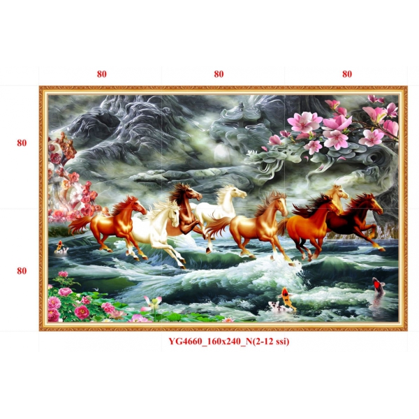 GẠCH TRANH MÃ ĐÁO THÀNH CÔNG - YG3024