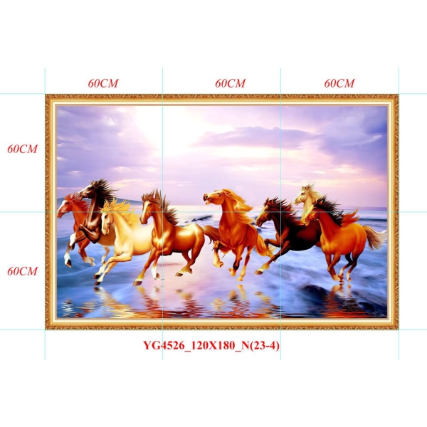 GẠCH TRANH MÃ ĐÁO THÀNH CÔNG - YG4526