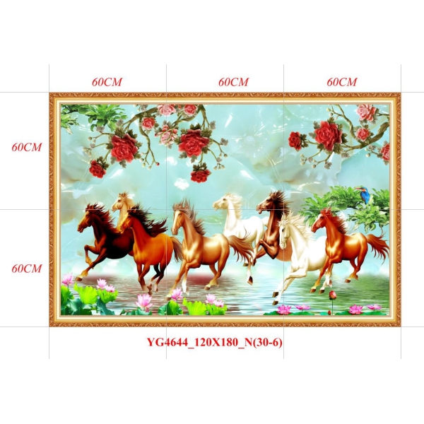 GẠCH TRANH MÃ ĐÁO THÀNH CÔNG - YG4644