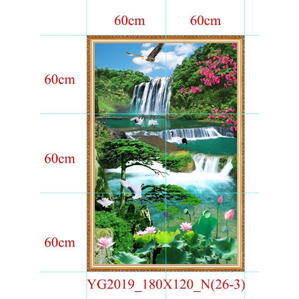 GẠCH TRANH SƠN THỦY HỮU TÌNH - YG2019