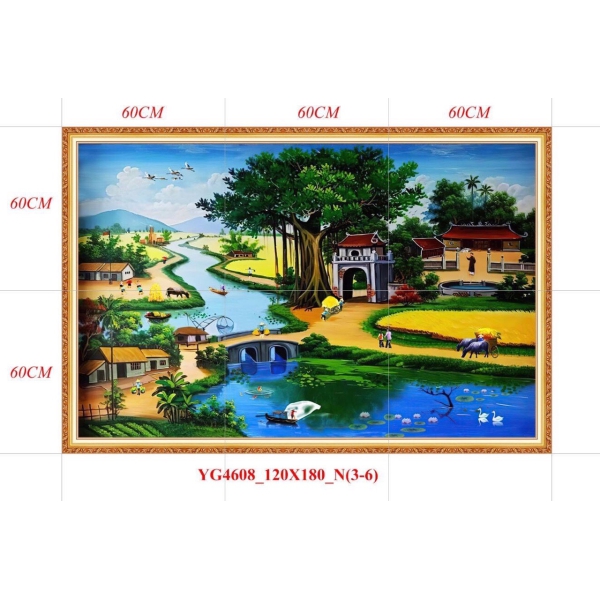 GẠCH TRANH ĐỒNG QUÊ - YG4608