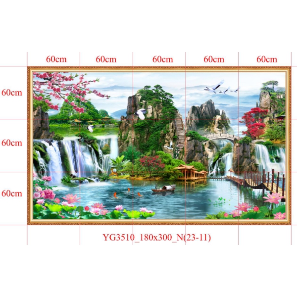 GẠCH TRANH SƠN THỦY HỮU TÌNH - YG3510